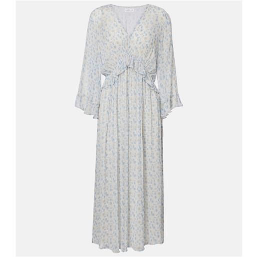 Velvet abito lungo aerin con stampa floreale