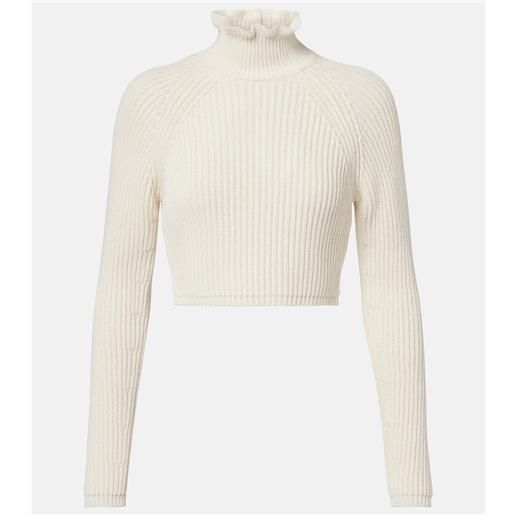 Max Mara pullover cropped campo a coste