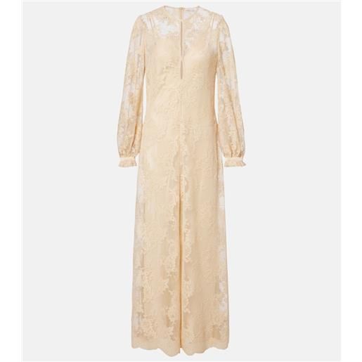 Zimmermann abito lungo como in pizzo con seta