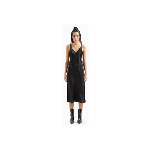 A|X Armani Exchange per donna. 8nya59ynz5z1200 abito longuette nero [3107176], casual, poliestere, senza maniche / cinghie