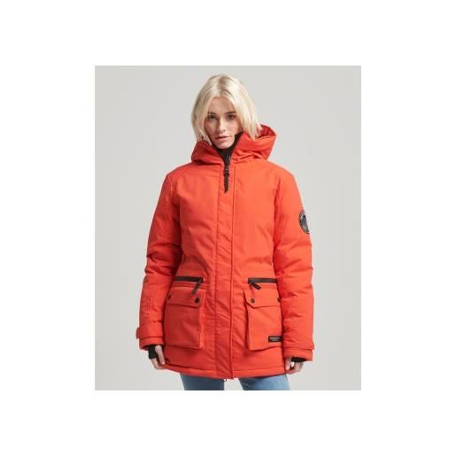 Superdry per donna. W5011596a parka imbottito red city [3133332], rosso, casual, poliestere