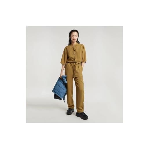 G-Star per donna. D25211-d714-1395 tuta fluida marrone [3156032], casual, viscosa, manica 3/4