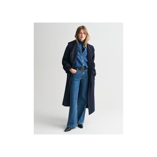 Gant per donna. 4751125 trench in lana blu scuro [3170805], casual, navy