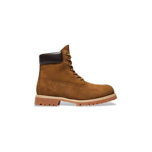 Timberland per uomo. Tb172066ebl1 stivaletti alla caviglia in pelle marrone premium da 6 pollici [3251537], basso, stringhe, casual