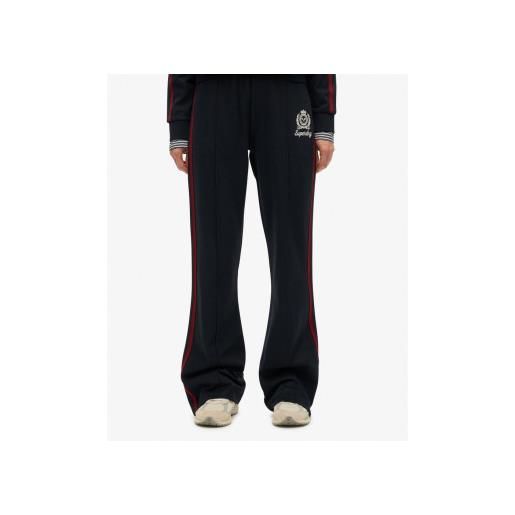 Superdry per donna. W7011220a pantaloni blu navy country club track [3294219], casual, cotone