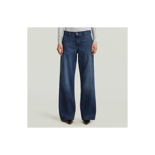 G-Star per donna. D22889-e353-h487 jeans larghi a vita bassa judee blu [3295595], casual, denim, sostenibile, cotone riciclato