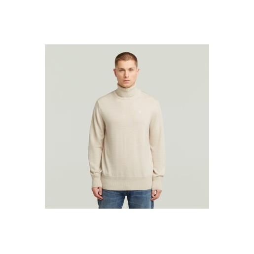 G-Star per uomo. D27706-b692-1603 maglia tartaruga premium beige [3296206], casual, lana