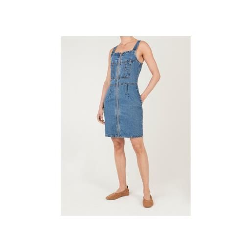 Pepe Jeans per donna. Pl9537846 abito in denim isla mid [3304608], blu, senza maniche / cinghie