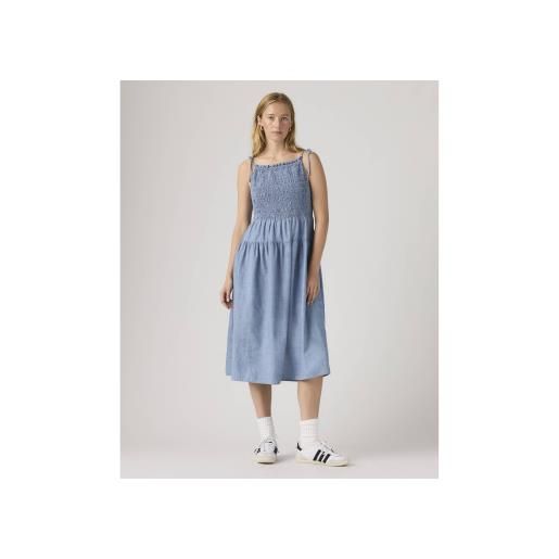 Levi's per donna. 005hz-0004 abito blu monaco [3310125], casual, cotone, senza maniche / cinghie