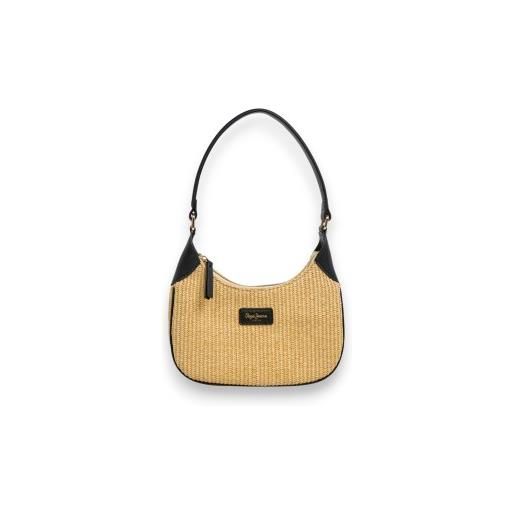 Pepe Jeans per donna. Pl0300176 borsa trish, beige e nera [3316406], casual, poliuretano