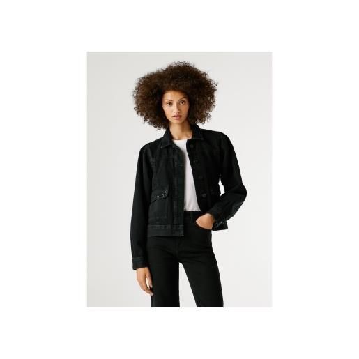 Pepe Jeans per donna. Pl4024409 giacca nera soleggiata [3317449], nero, casual, cotone