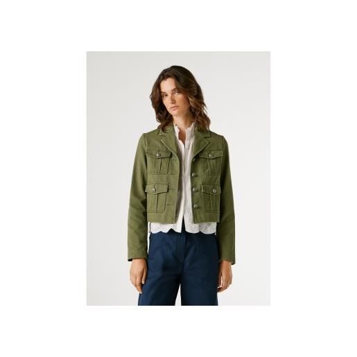 Pepe Jeans per donna. Pl4024449 giacca verde gigih [3318263], casual, cotone