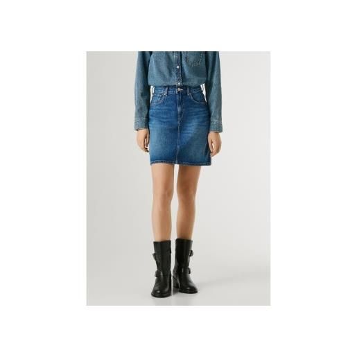 Pepe Jeans per donna. Pl90119324u1 gonna blu lilly [3318838], casual, cotone, denim