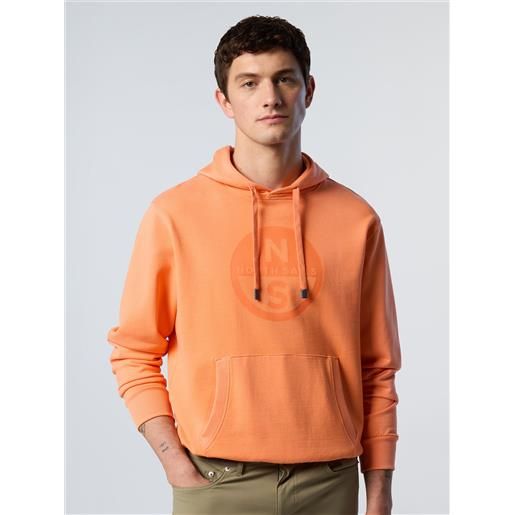 North Sails - felpa con cappuccio e stampa