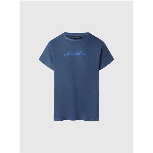 North Sails - t-shirt con stampa di slogan