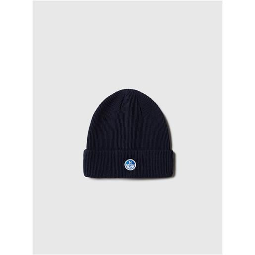 North Sails - berretto a costine con logo