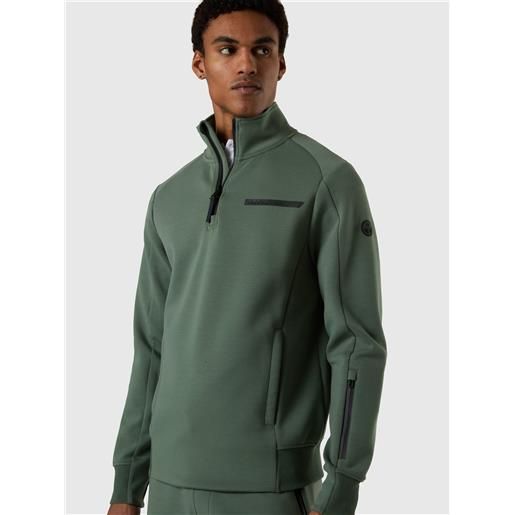 North Sails - felpa in scuba con mezza zip