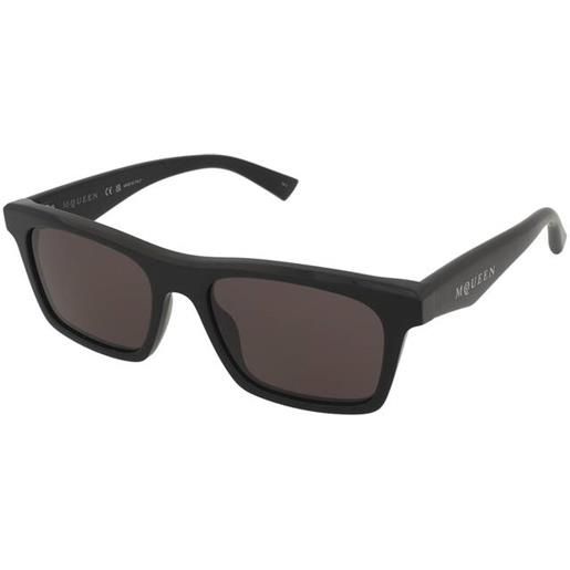 Alexander McQueen am0472s 001 | occhiali da sole graduati o non graduati | plastica | quadrati | nero | adrialenti
