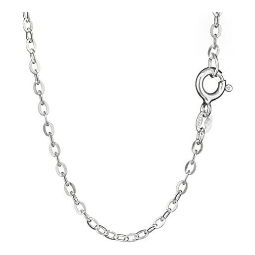 COLLANA CATENA DIAMANTATA ARGENTO E perle BLU - ROSSE - TURCHESI