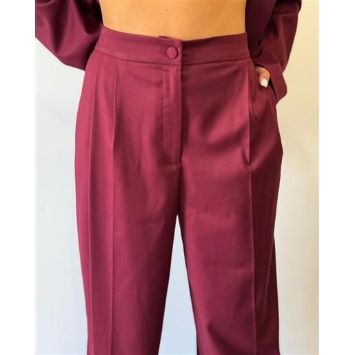 Actualee pantalone palazzo bordeaux