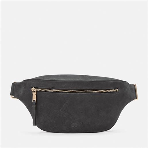 Timberland - marsupio in morbida pelle in colore nero, donna, nero