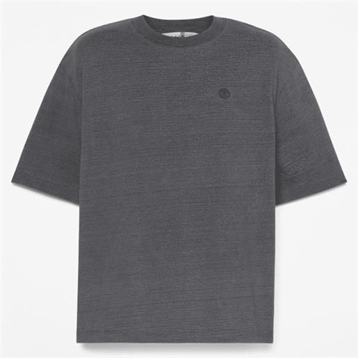 Timberland - t-shirt indigo da uomo in blu scuro, uomo, blu, taglia: l