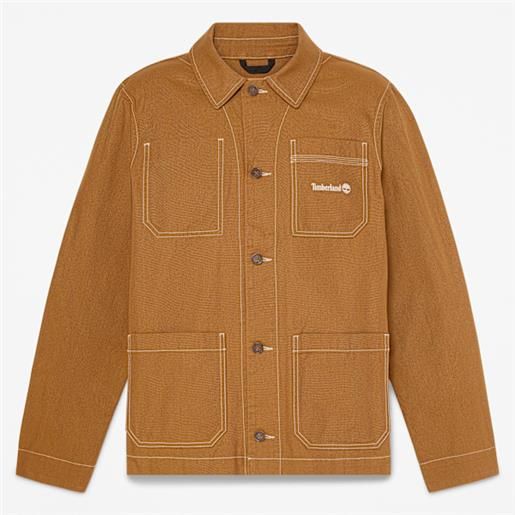 Timberland - giacca chore in tela in giallo scuro, giallo, taglia: 3xl