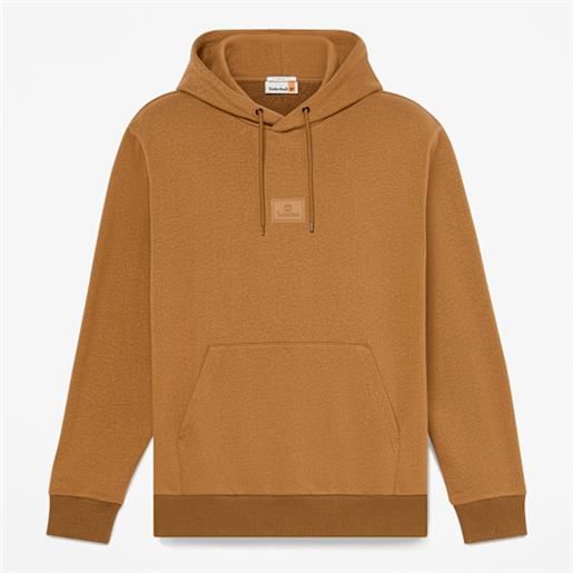 Timberland - felpa con cappuccio e targhetta in silicone in giallo scuro, giallo, taglia: l