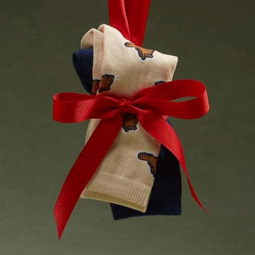 Timberland - due paia di calzettoni Timberland con stampa di stivale integrale in beige, beige, taglia: l