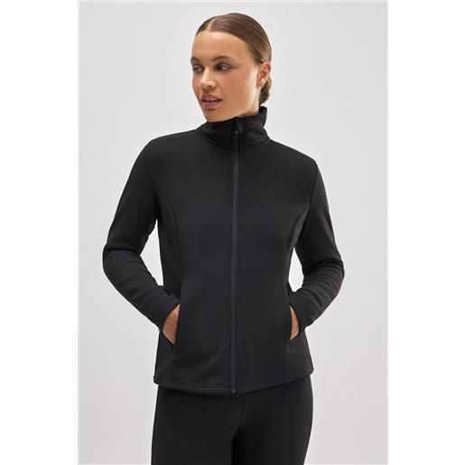 Ysabel Mora giacca termica sportiva nera aderente