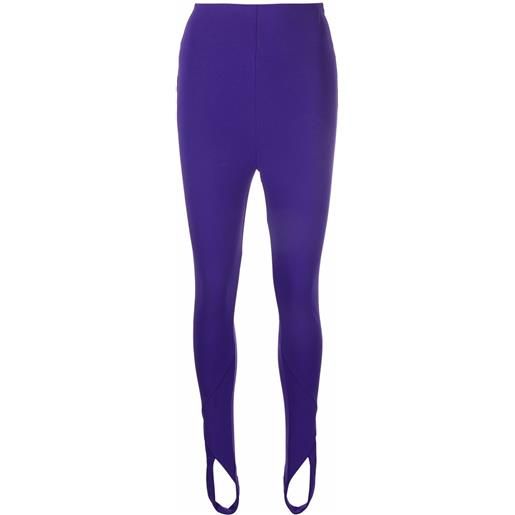The Attico leggings a vita alta - viola