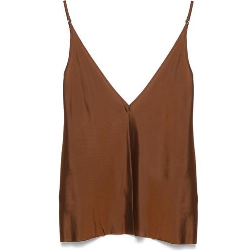 BETTTER canotta con scollo a v - marrone