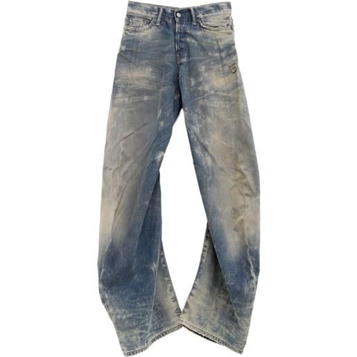 Acne Studios jeans con effetto schiarito - blu
