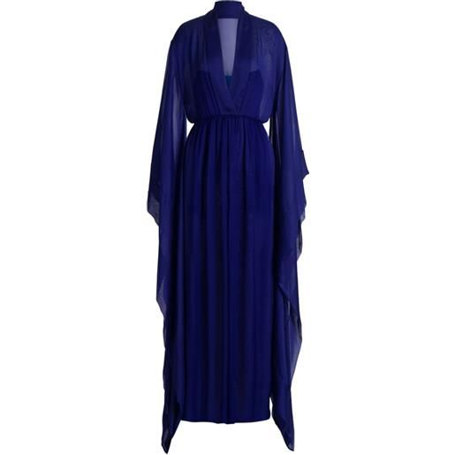 Alberta Ferretti abito lungo - blu