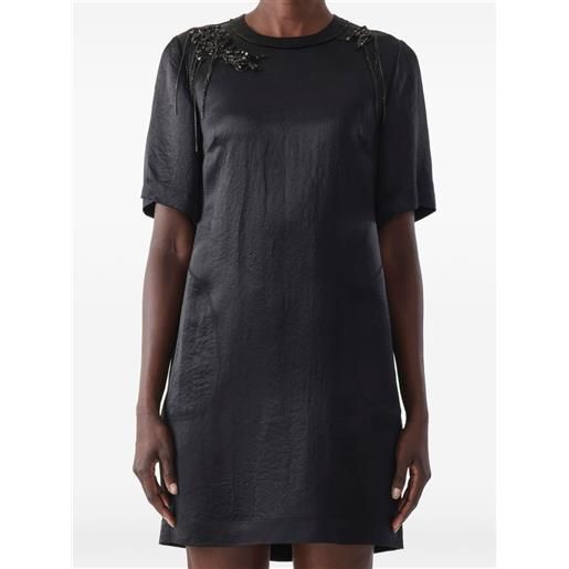 Jason Wu Collection abito corto a maniche corte - nero