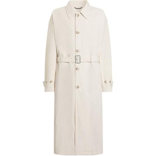 Dolce & Gabbana trench in lino con bottoni - toni neutri