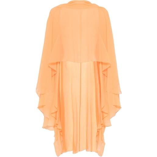 Ermanno Scervino mantella con ruches - arancione