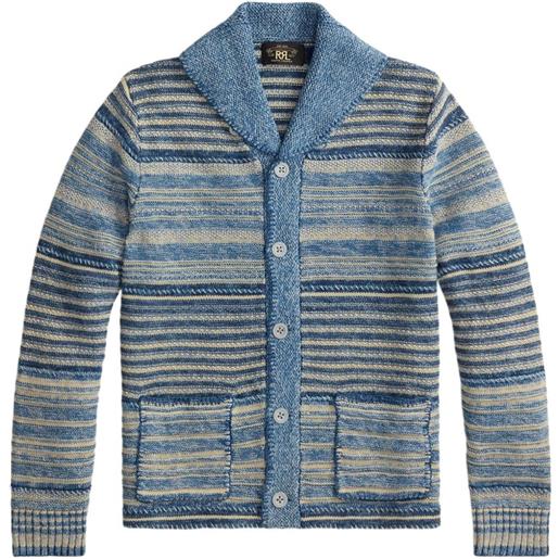 Ralph Lauren RRL cardigan a righe - blu