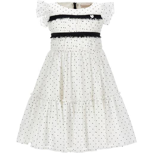 Monnalisa abito a pois - bianco