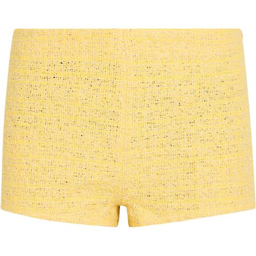 LIBEROWE shorts madeline effetto tweed - giallo