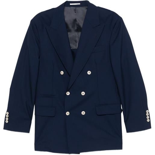 Brunello Cucinelli giacca doppiopetto - blu