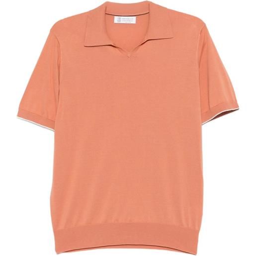 Brunello Cucinelli t-shirt a maniche corte - arancione
