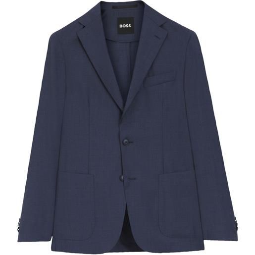 BOSS blazer con bottoni - blu