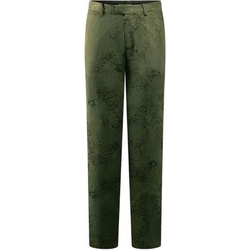 Shanghai Tang pantaloni a fiori - verde