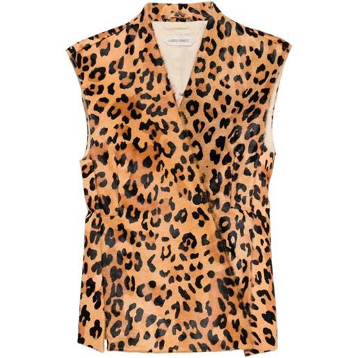 Alberta Ferretti gilet con stampa - toni neutri
