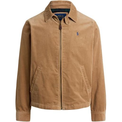 Polo Ralph Lauren giacca a coste con zip - toni neutri