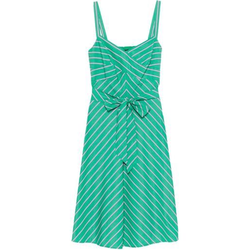 Lauren Ralph Lauren abito corto a righe - verde