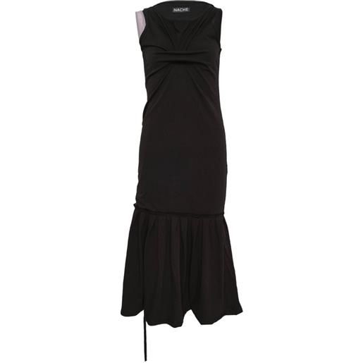 Hache abito lungo multiway - nero