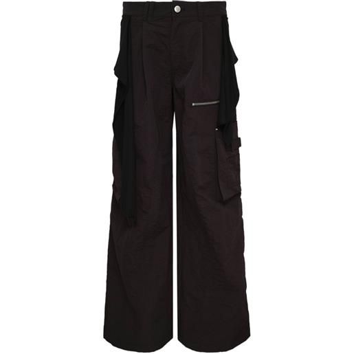 Hache pantaloni a strati - nero