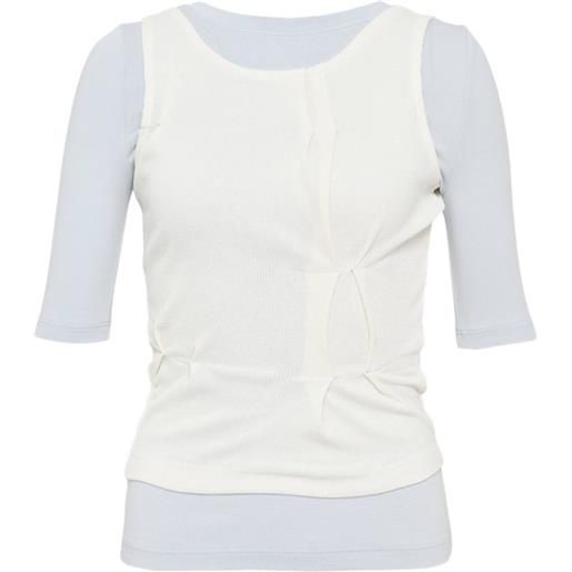 Hache t-shirt con design a strati - blu